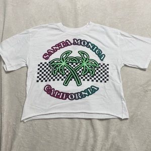 White T-shirt with logo on it Size M